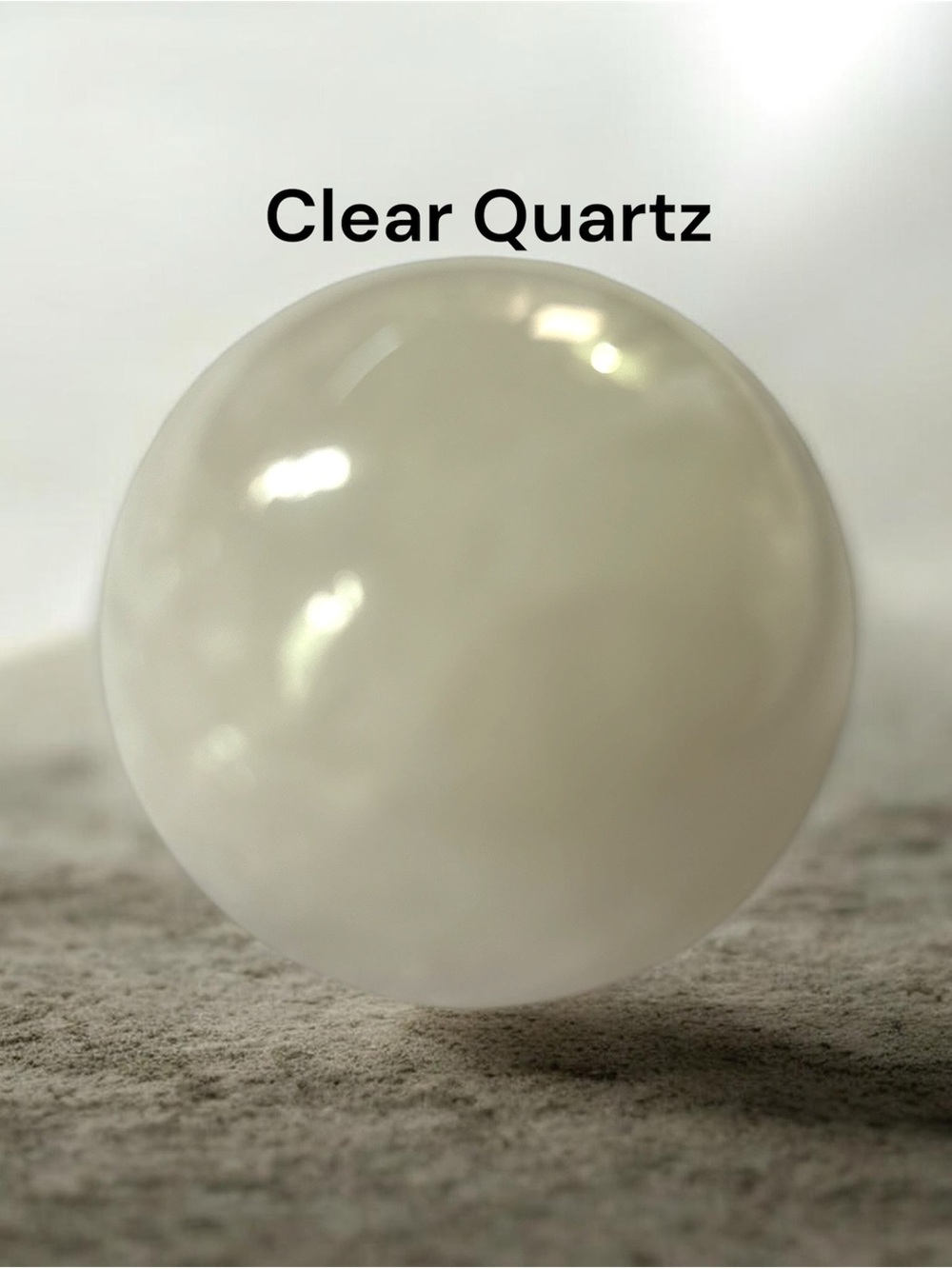 Clear Quartz 39mm Sphere - Polished Crystal Ball